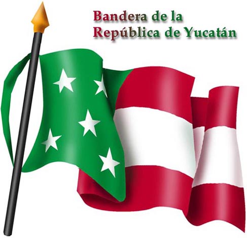 La bandera de la Repblica de Yucatn 